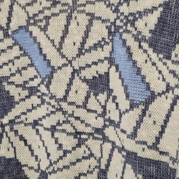 Prince Bellini Vintage Knit Preppy Yellow Gray Cotton Blend Cottagecore Sweater - Picture 8 of 13